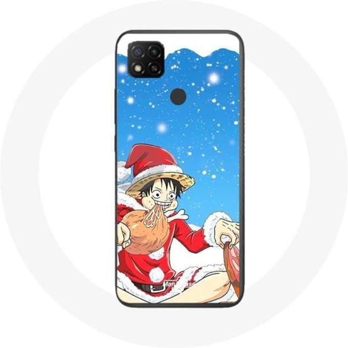 Coque pour Xiaomi Redmi 9C Anime One Piece Luffy Le jour de Noël 2023