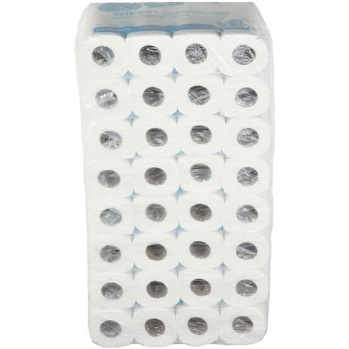 WIPEX toiletpapier, 2-laags, 250 vellen per rol, 64 rollen
