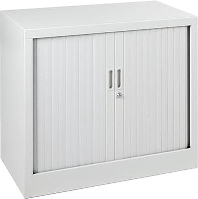 Stalen roldeurkast 69x80x43cm framekleur Wit (RAL9010)