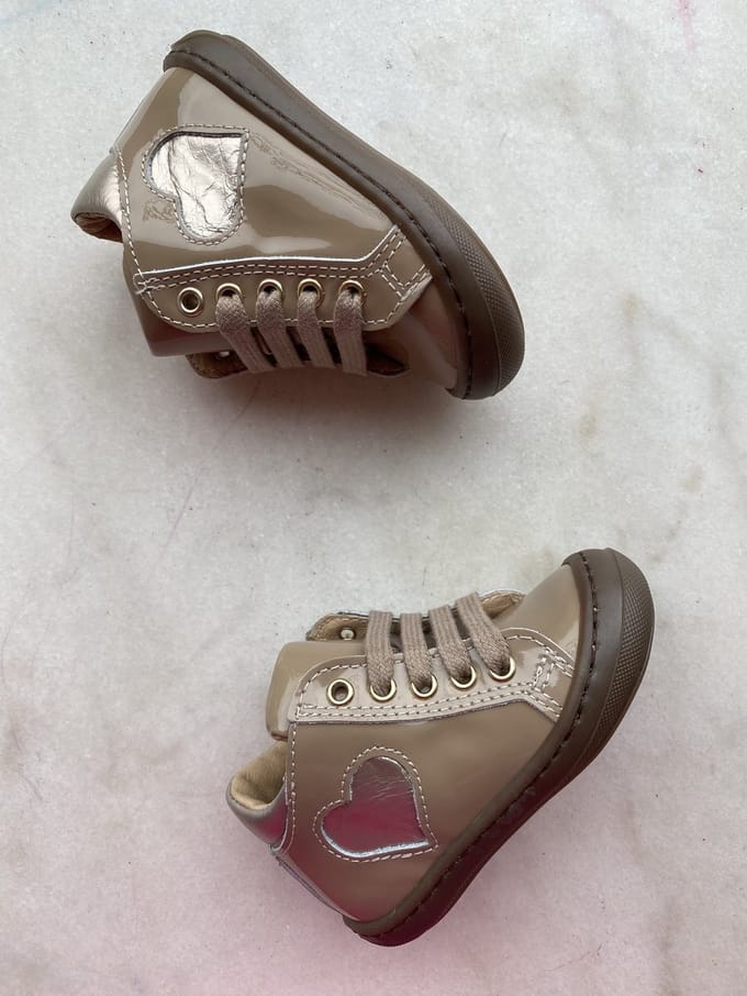 Lunella eerste stapper beige met beschermtop maat 23