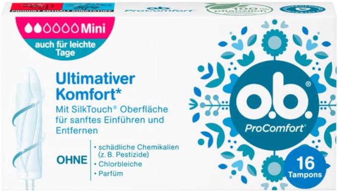6x O.B. Tampons ProComfort Mini 16 stuk