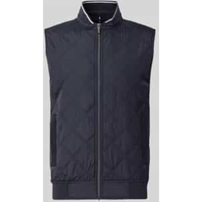 regular fit bodywarmer met gewatteerde look