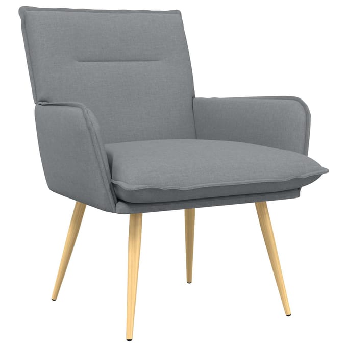 vidaXL - Fauteuil - Lichtgrijs - Stof