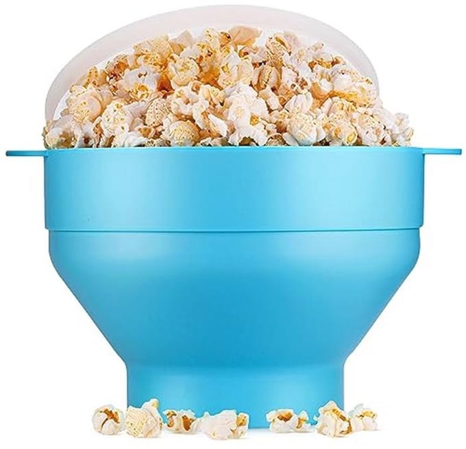 Opvouwbare Siliconen Popcornmaker voor Magnetron - Veilig en Handig