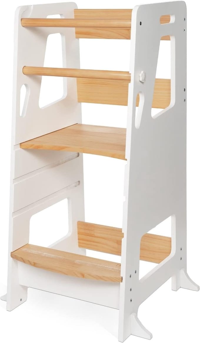 Leertoren - Montessori Leertoren - Learning Tower - Keukenhulp - Kindertrap - Opstapje