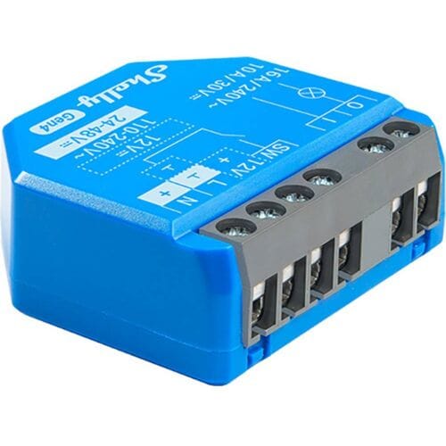Shelly 1 Gen4 - WiFi & Zigbee-relais, droge contacten