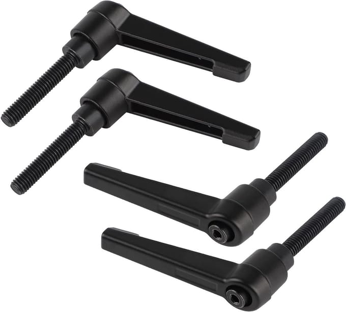 Verstelbare Klemhendels - Handgrepen - Machinebevestiging - Koolstofstaal - M6-32mm - Zwart