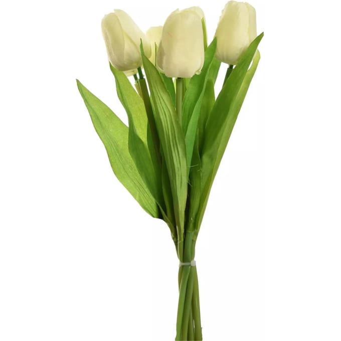 Tulp Boeket - 7 Stuks - 36 cm - Cream