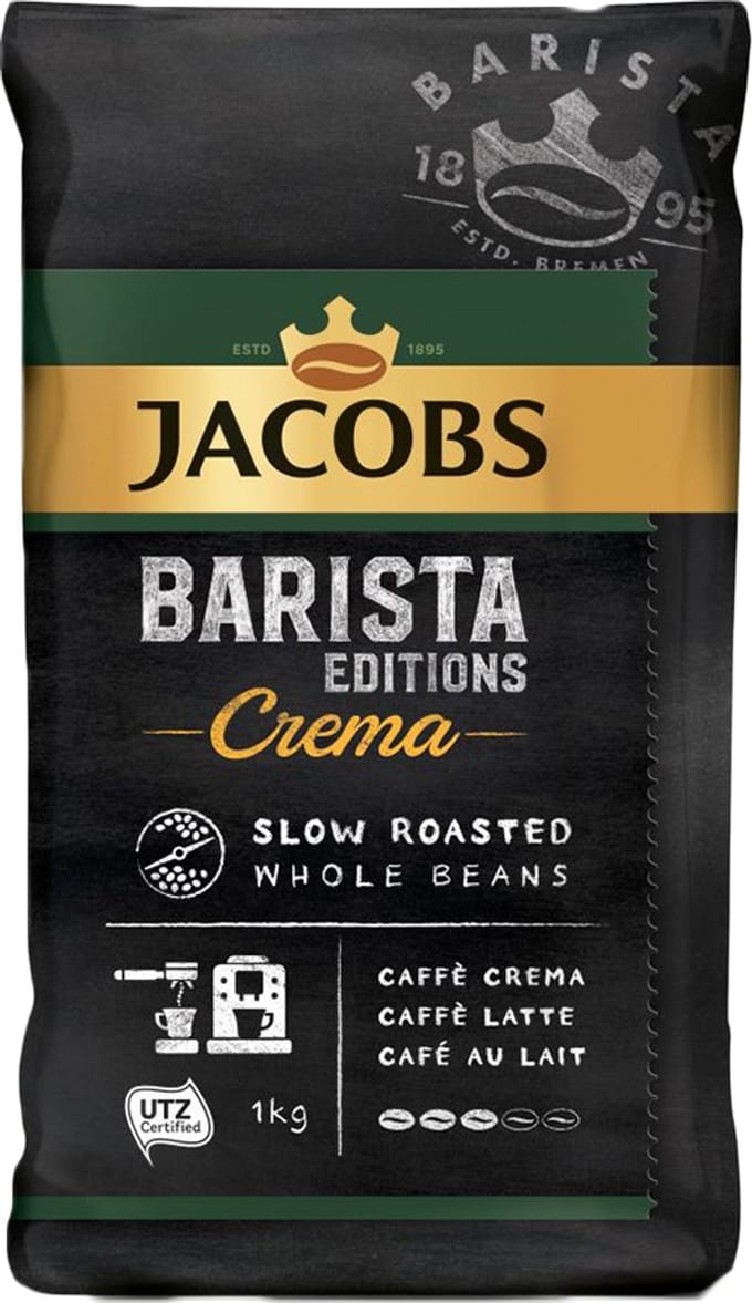 JACOBS Barista Crema, Kawa ziarnista, 1000g