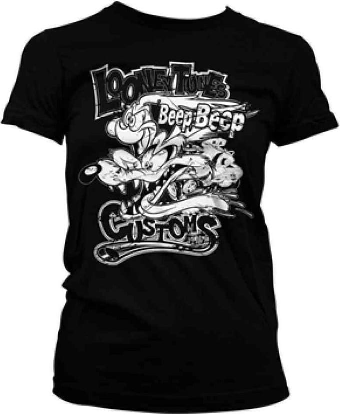 Looney Tunes Dames Tshirt -L- Customs Zwart