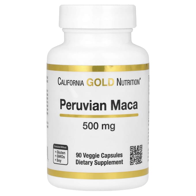 Peruaanse Maca, 500 mg, 90 Plantaardige Capsules