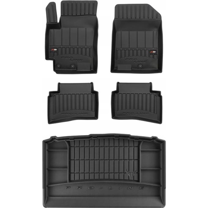 FROGUM Proline – Automatten Set + Kofferbakmat – Geurloos TPE – KIA Stonic (vanaf 2017)