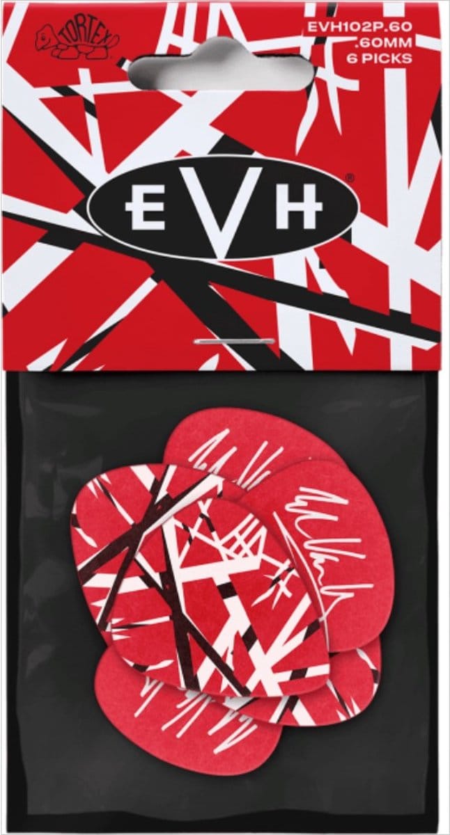 Jim Dunlop EVH Frankenstein - Plectrums - Tortex - 0,60 mm - Player's Pack 6 Stuks
