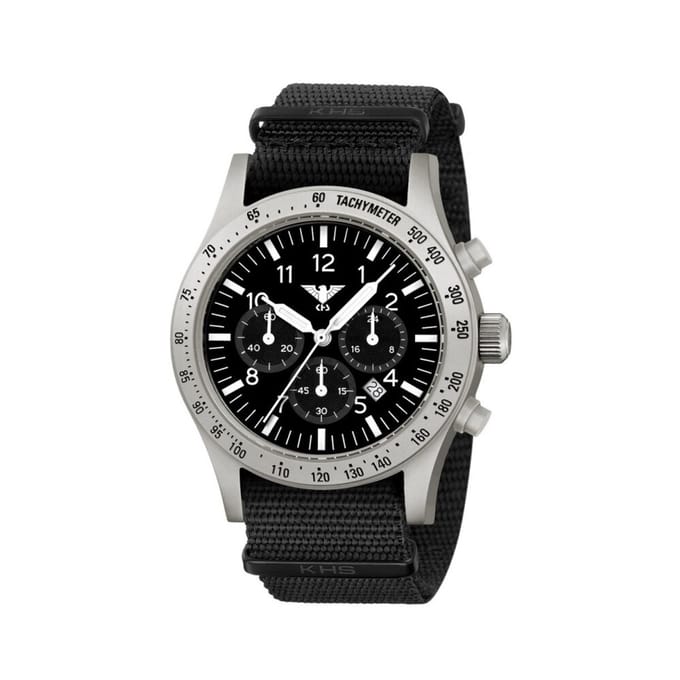 KHS - KHS.PLASSC.NB - Polshorloge - Heren - Solar - PLATOON Steel Solar Chronograph