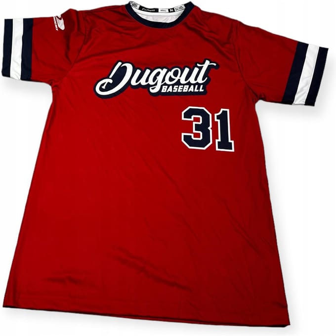 Bluzka męska na krótki rękaw CHAMPRO DUGOUT BASEBALL 31 M brown