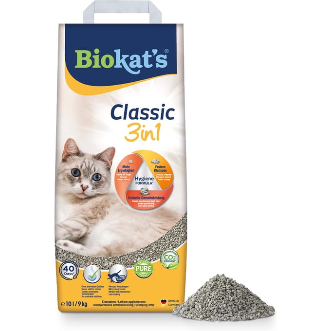 Biokat's Classic 3 In 1 - Kattenbakvulling - 10 l