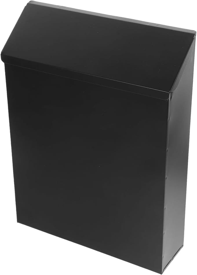 Brievenbus - Wanddoos - Post ontvangen - Verhoogde privacy - 29.6 cm - Zwart
