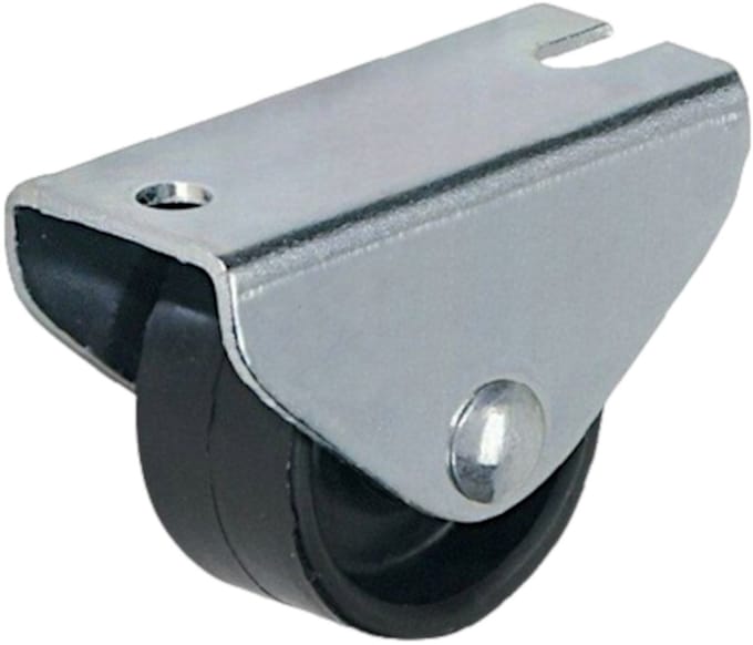 DOMINO Möbelrolle 25mm kunststof zwart
