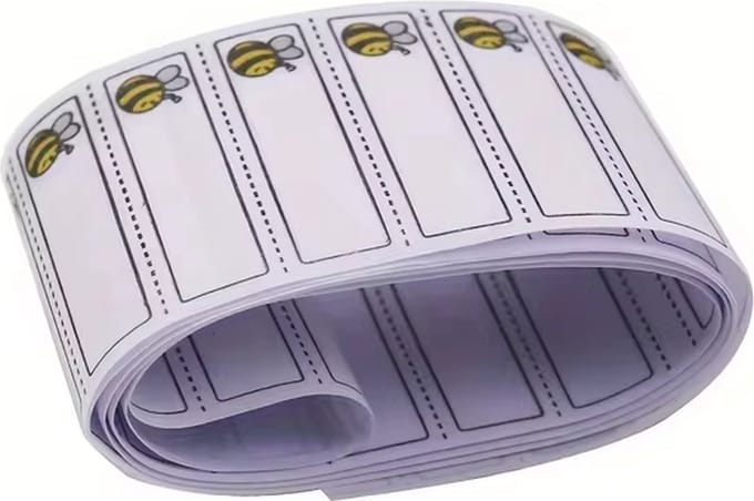 Strijklabels - Naam Labels - 100 stuks - Strijk Naam - Wasbaar Kledingstuk Labels Wit Tags