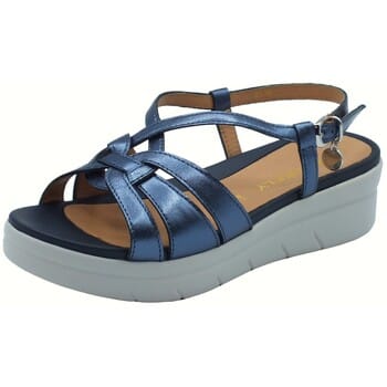 Sandalen met sleehak Stonefly 222538 Aqua Lamin Ated