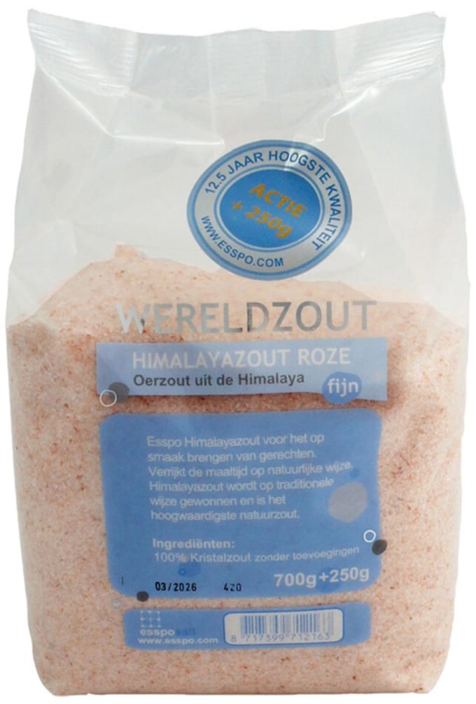 Esspo Himalayazout roze fijn 700gr + 250gr 950 Gram