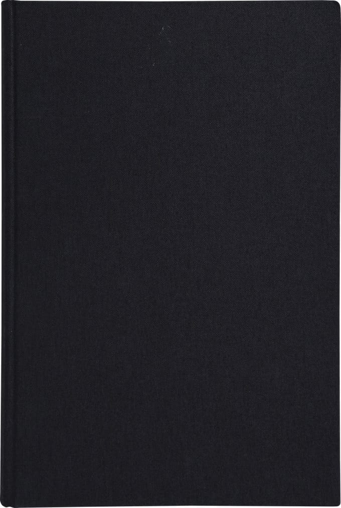 Exacompta Register 35x22,5cm - geruit 5x5 - genummerd - 600 blad - Zwarte canvas - 7569D