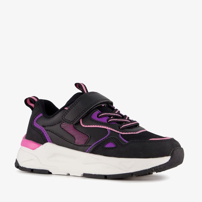 Blue Box meisjes sneakers zwart roze - Maat 31