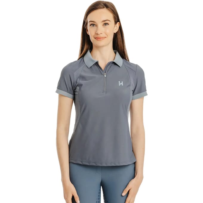 Dames wedstrijd polo met rits Horseware Tech