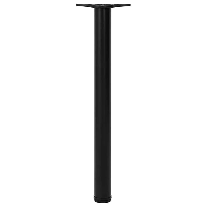 vidaXL - Tafelpoten - in - hoogte - verstelbaar - zwart - 710 - mm - 4 - st