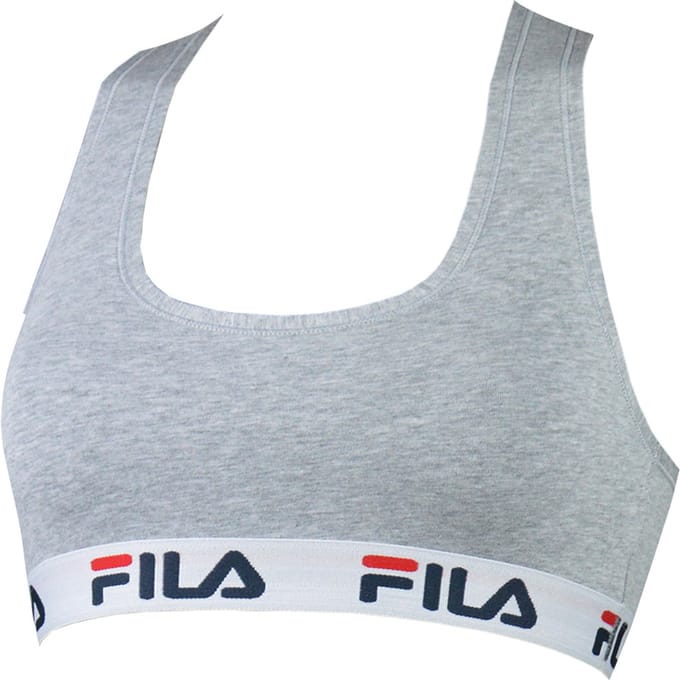 Fila - Woman Bra Elastic Band - Dames Ondergoed - S - Grijs