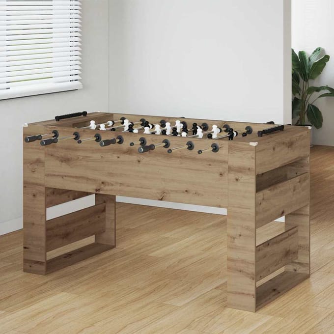 vidaXL Honkbaltafel Artisan Eik 146,5 x 74 x 85 cm Bewerkt hout