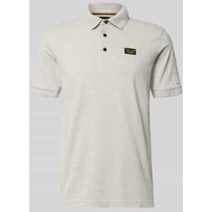 slim fit poloshirt met logopatch