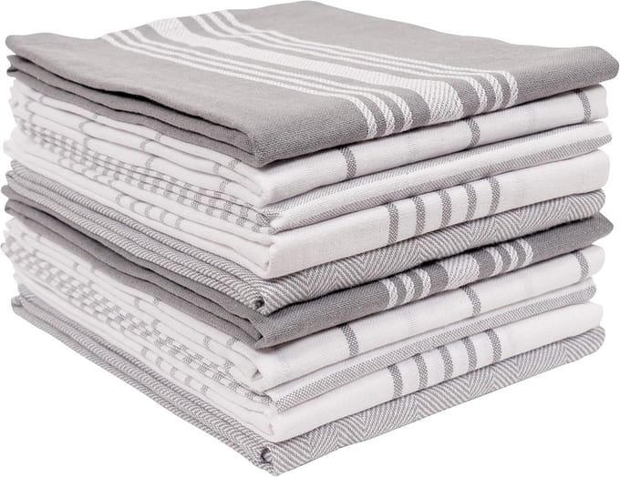 Set van 10 Keukentextiel Handdoeken Platte Stijl Absorberend Zacht 45x70 cm