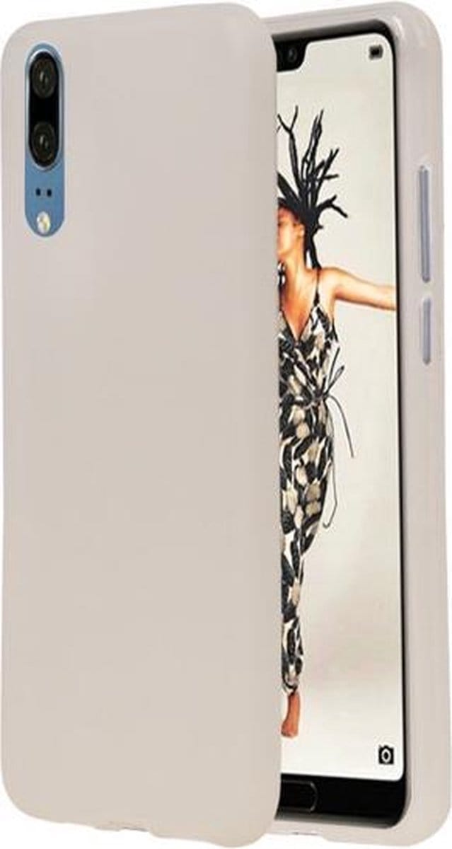 Wit TPU back case cover Hoesje voor Huawei P20