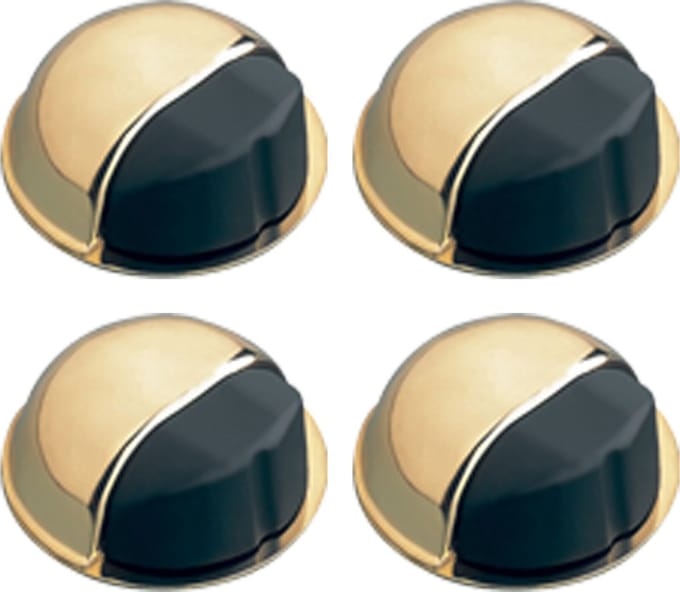 AMIG Deurstopper/deurbuffer - 4x - D50mm - zelfklevend - goud