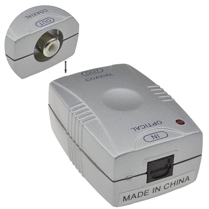 Optische TOS Toslink naar RCA Coax converter Profile