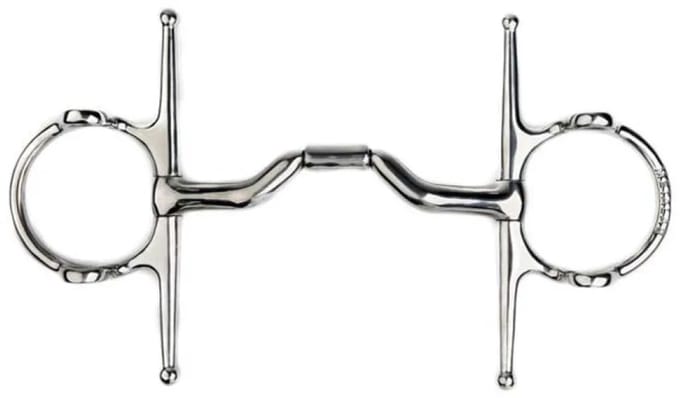 Metalab Elite-trensbit Met Brug Zilver 13.5 cm