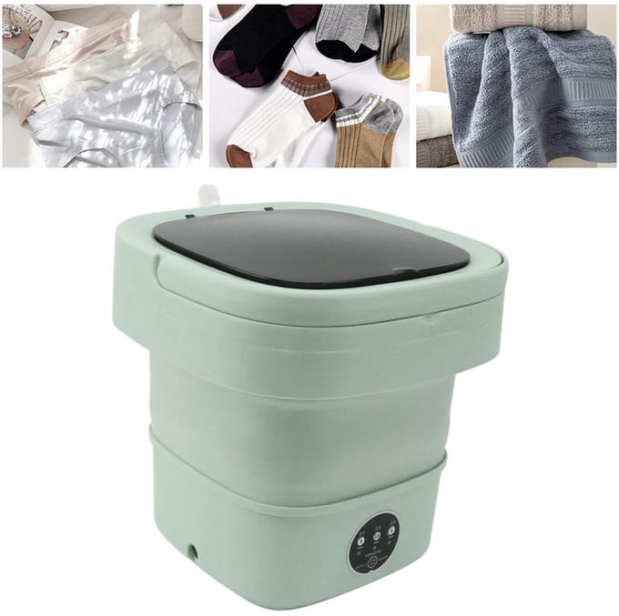 Dailygoods- Opvouwbare Wasmachine 6L - Ingebouwde Dehydrator - Multifunctioneel - Draagbaar - Grote Capaciteit - Eenvoudige Wasruimte - Mini Wasmachine