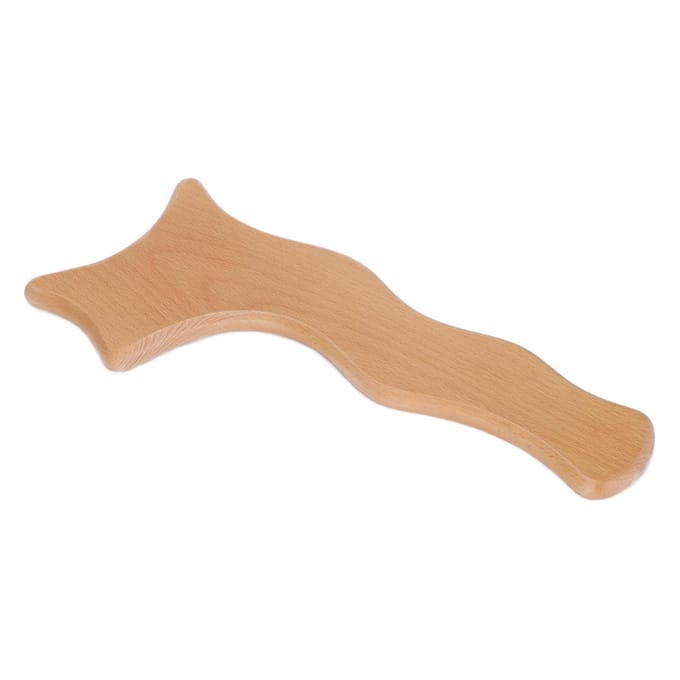 Houten Gua Sha Bord Stimulerend Lymfatische Drainage Cellulitis Guasha Massagebord beige