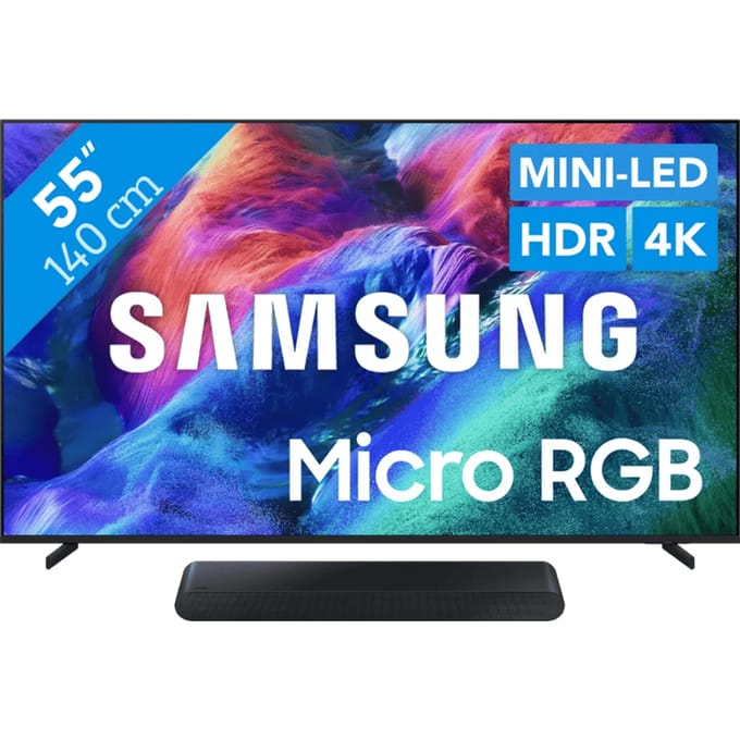 Samsung Micro RGB 55" R85H (2026) + Samsung HW-S60D Zwart (2024)