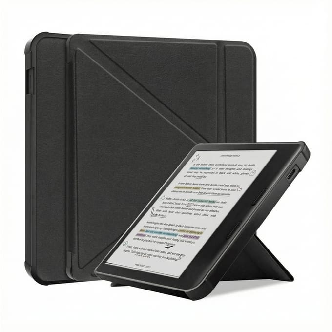imoshion Vouwbare Bookcase voor de Kobo Libra Colour - Zwart