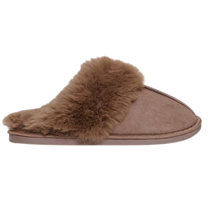 Threadbare Solace suède muiltjes voor dames (Mink)