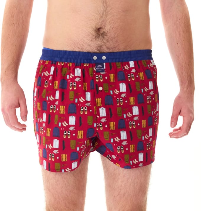 McAlson Heren Boxershort Modern Man Essentials Bordeaux Rood M