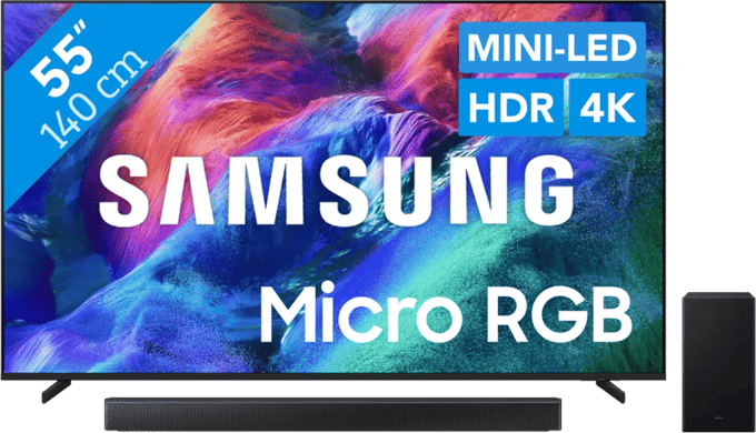 Samsung Micro RGB 55" R85H (2026) + Samsung HW-B66CF (2025)