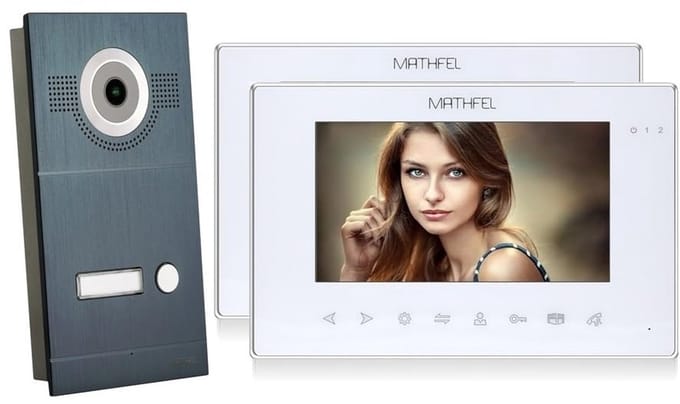 Video Deurintercom met Visuele Monitor en Groothoekcamera 170°