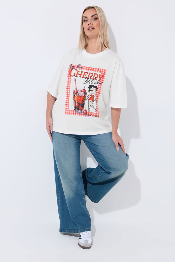Limited Collection Betty Boop Tshirt Met Kersensize 48