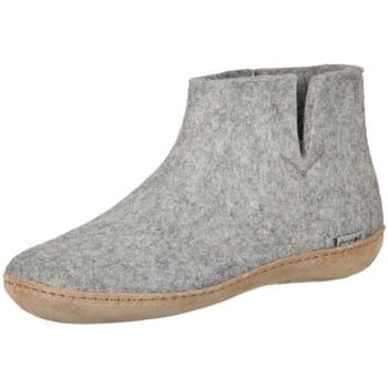 Glerups Laars met leren zool-Grijs-36