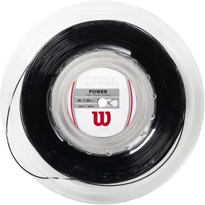 Wilson SYNTHETIC GUT POWER 16 BK 200M REEL Snaren