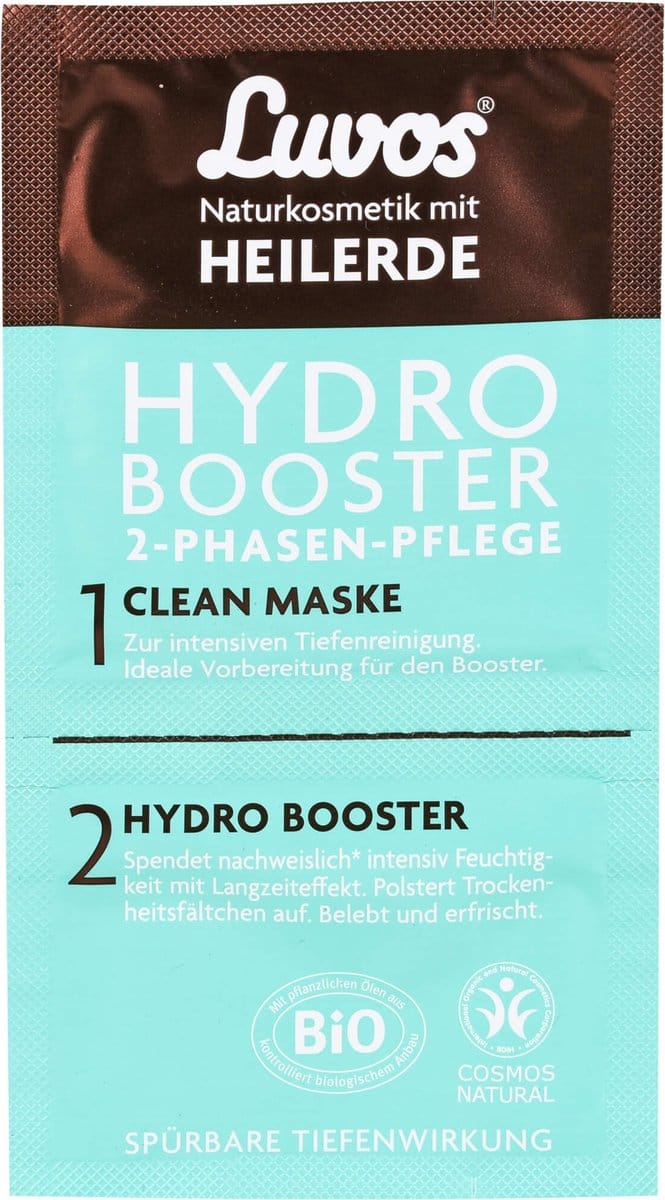 Luvos Crememasker hydro booster 2 fasen bio 9.5 Milliliter