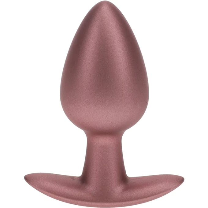 Ouch! Gladde Siliconen Buttplug 3.4 cm - Rose Goud